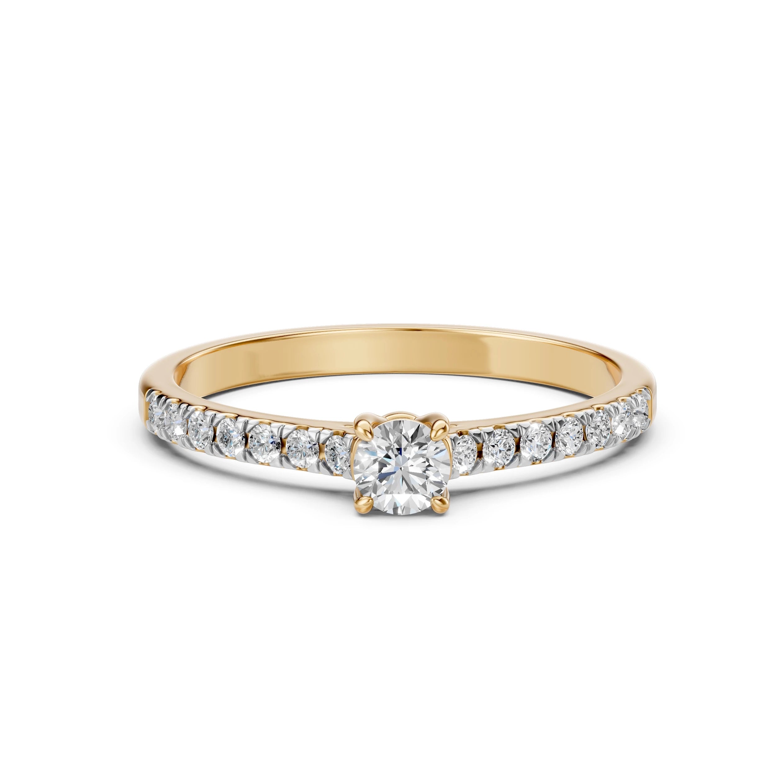 Solitaire Eternity Ring (Round), 0.2 ct — 101-10094(3.7)