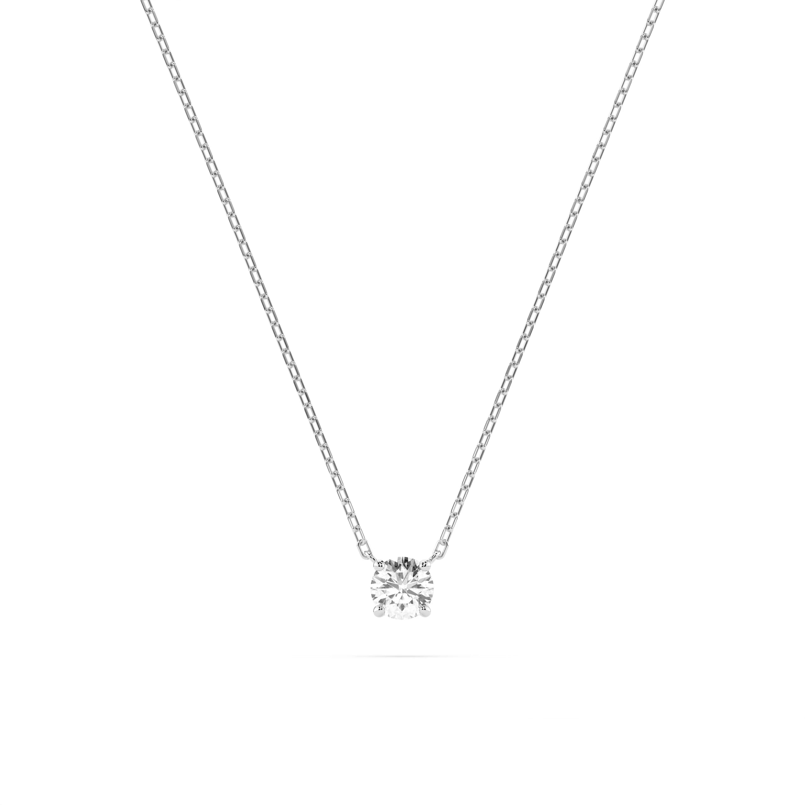 Solitaire Necklace (Round), 0.1 ct — 104-10040(3.0)