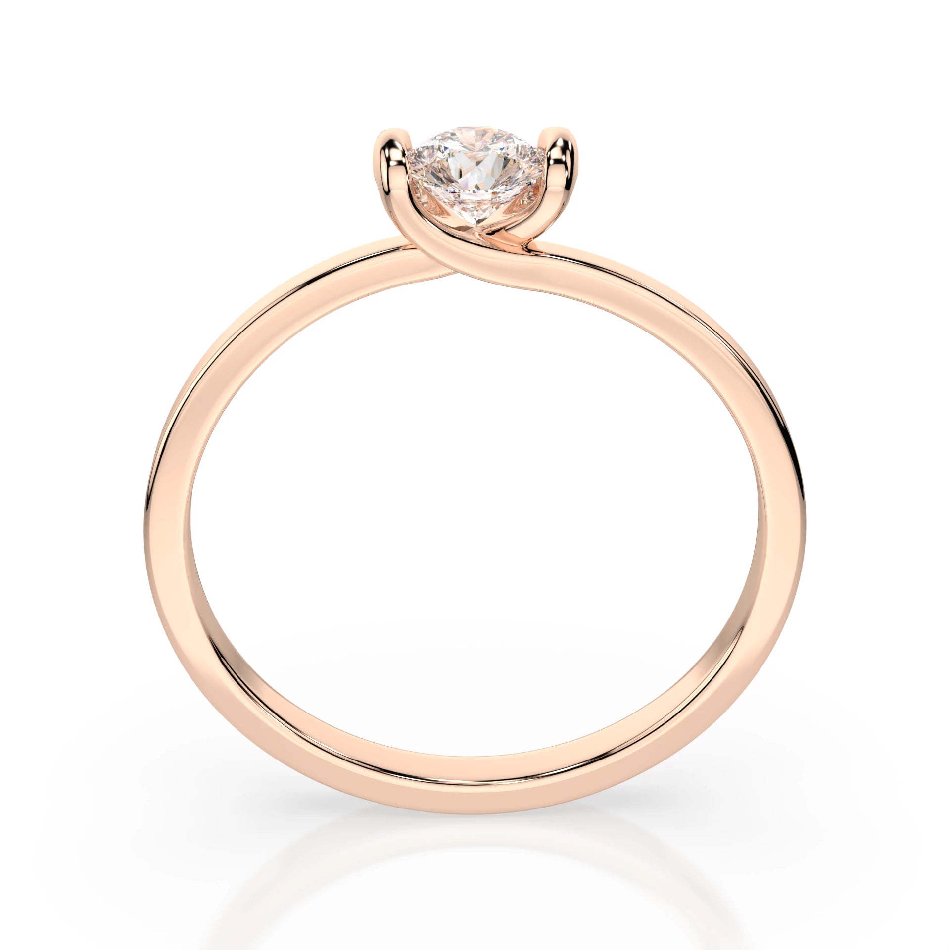Solitaire Ring (Round), 0.06 ct — 101-10016(2.5)
