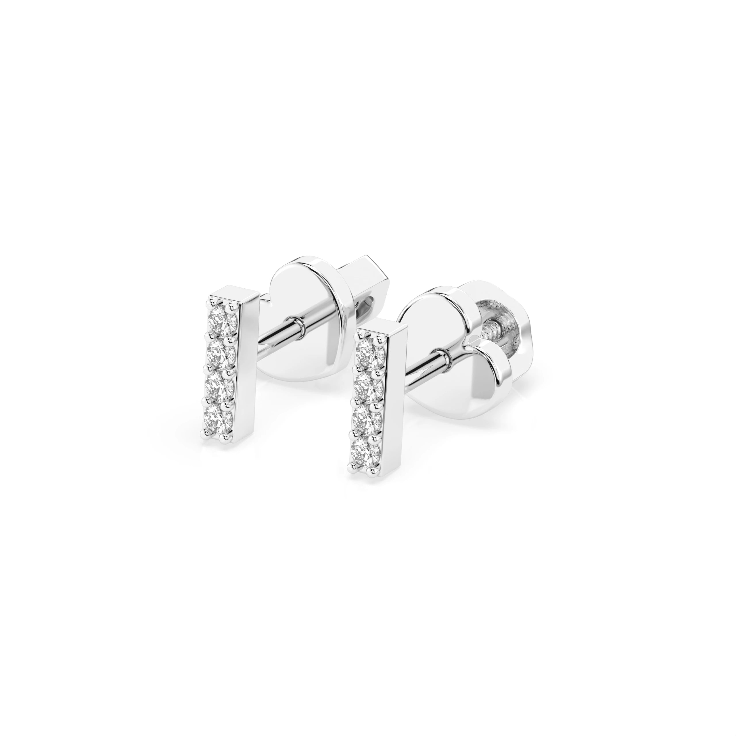 Minimalism Earring (Round), 0.08 ct — 102-10069