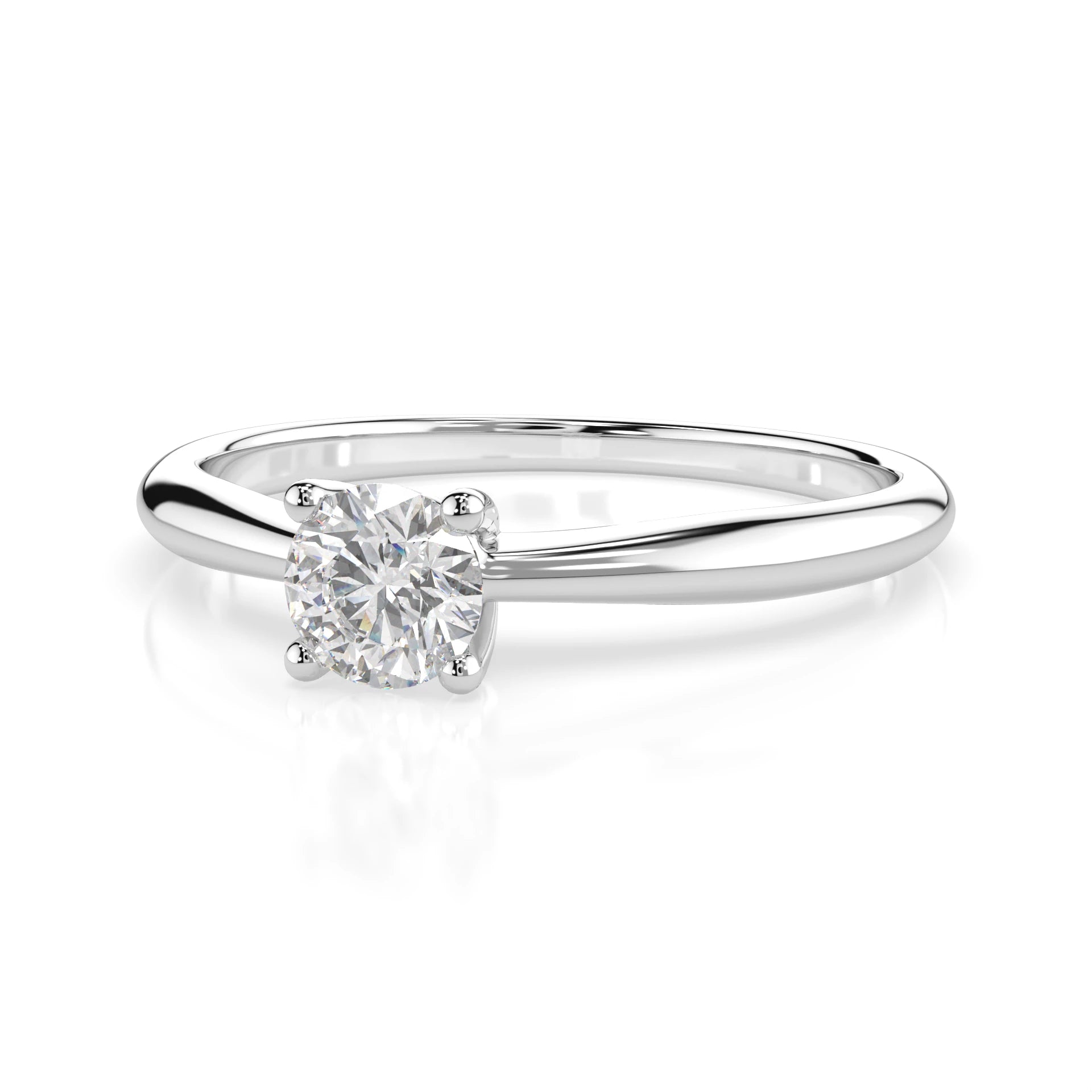 Solitaire Ring (Round), 0.3 ct — 101-10021(4.2)