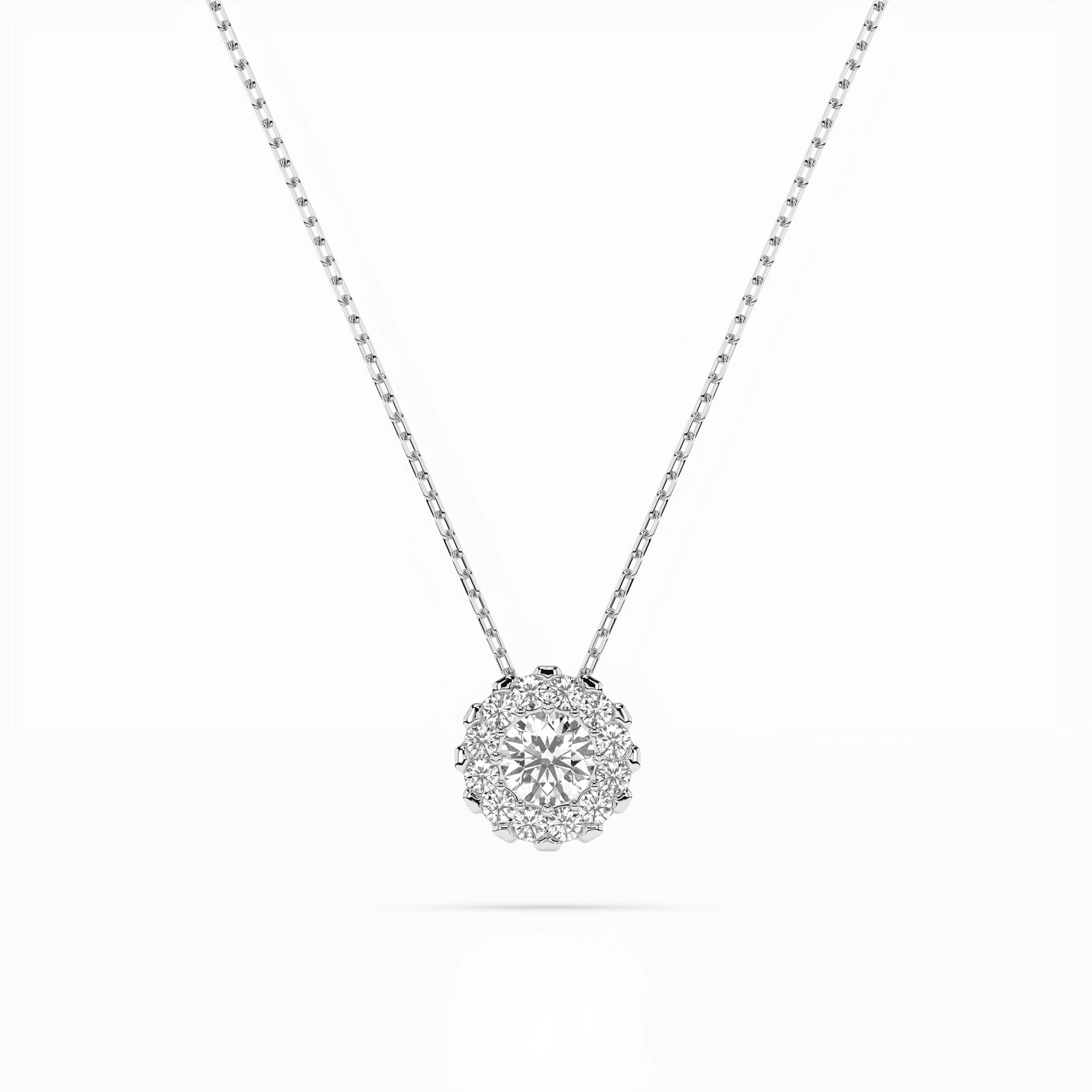 Solitaire Eternity Necklace (Round), 0.1 ct — 104-10044(3.0)