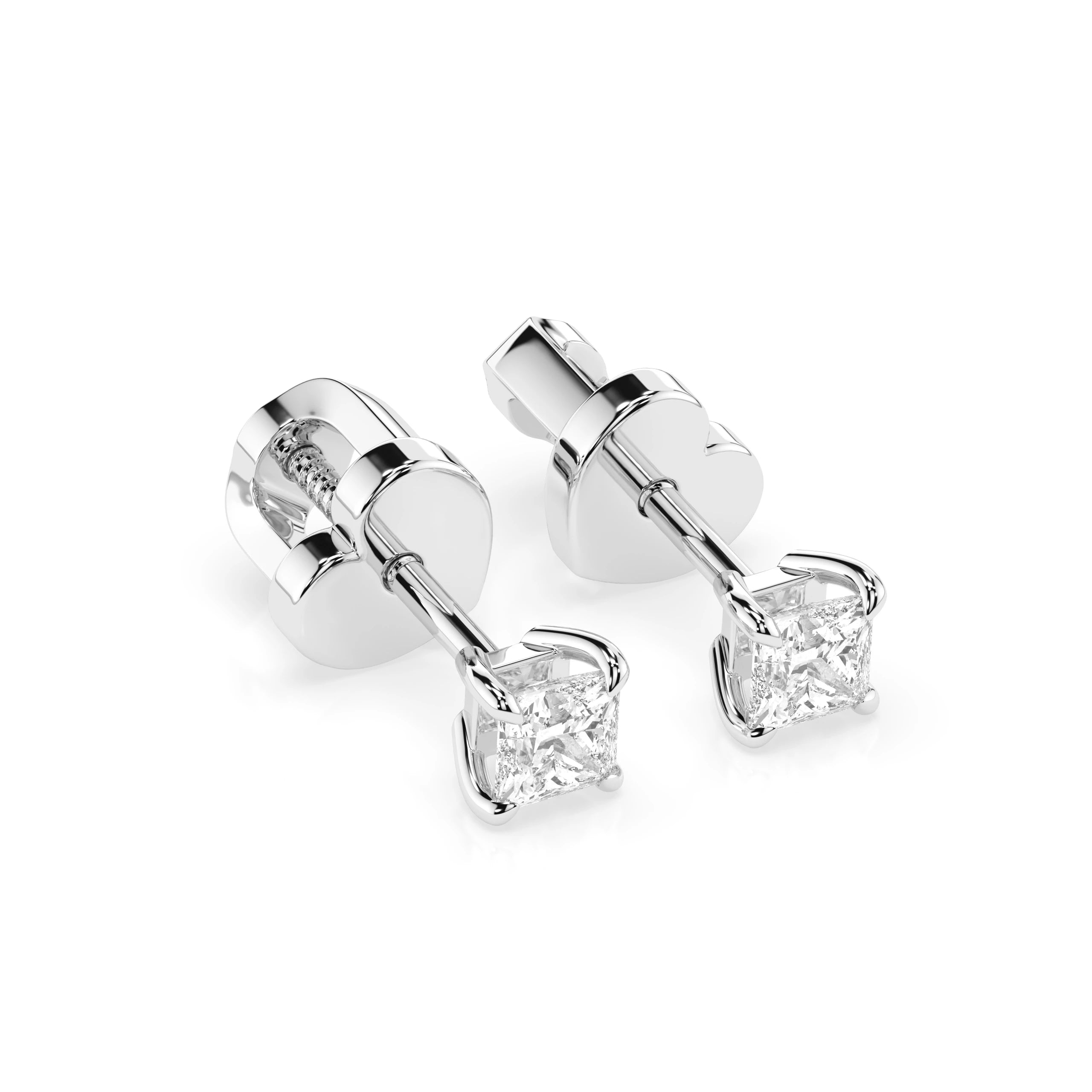 Solitaire Butterfly Earring (Princess), 0.34 ct — 102-10113(3.0)PR