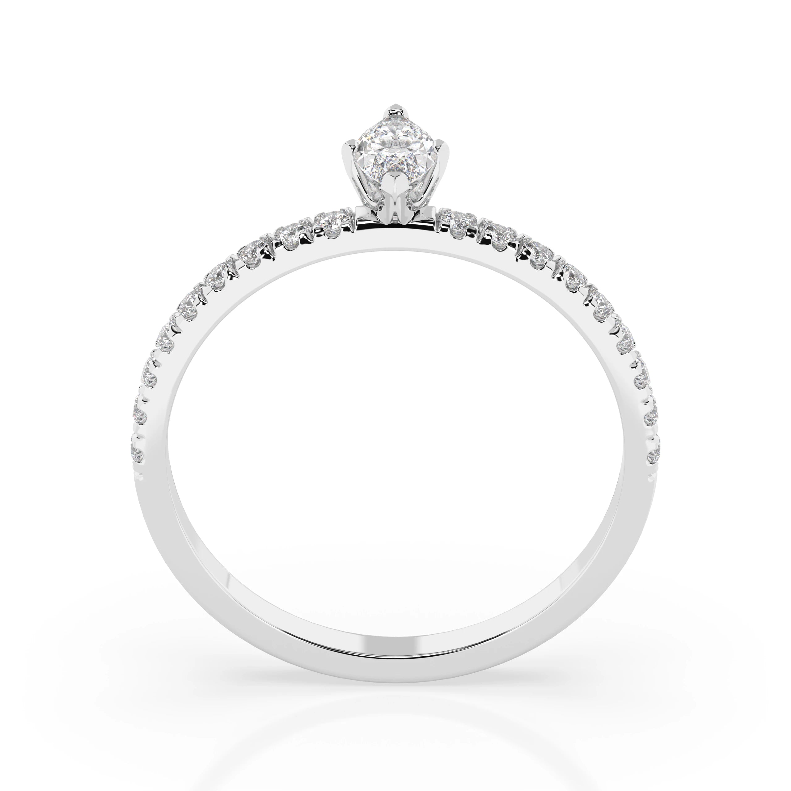 Solitaire Eternity Ring (Marquise), 0.15 ct — 101-10181/4(0.15)MARQUISE