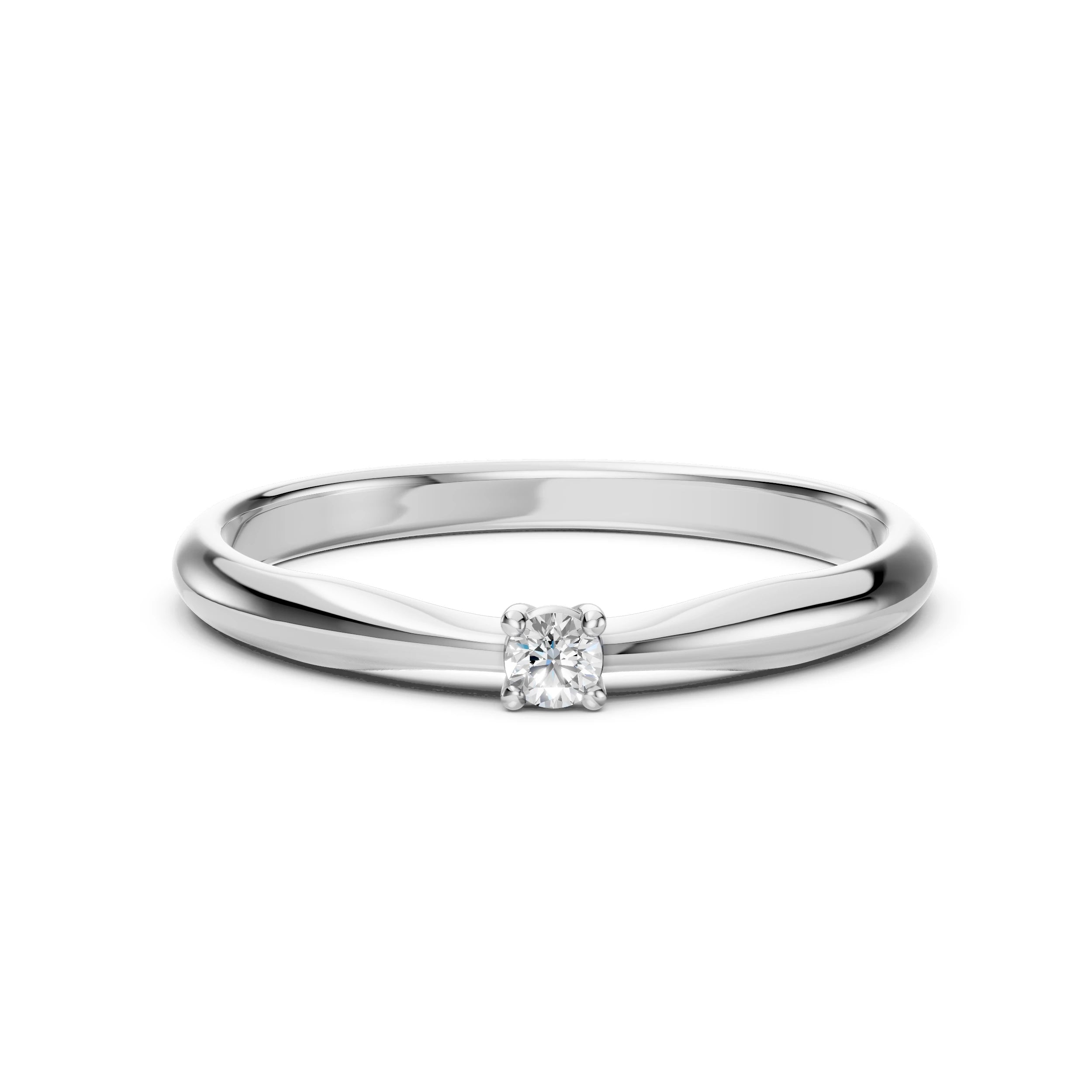 Solitaire Ring (Round), 0.06 ct — 101-10021(2.5)