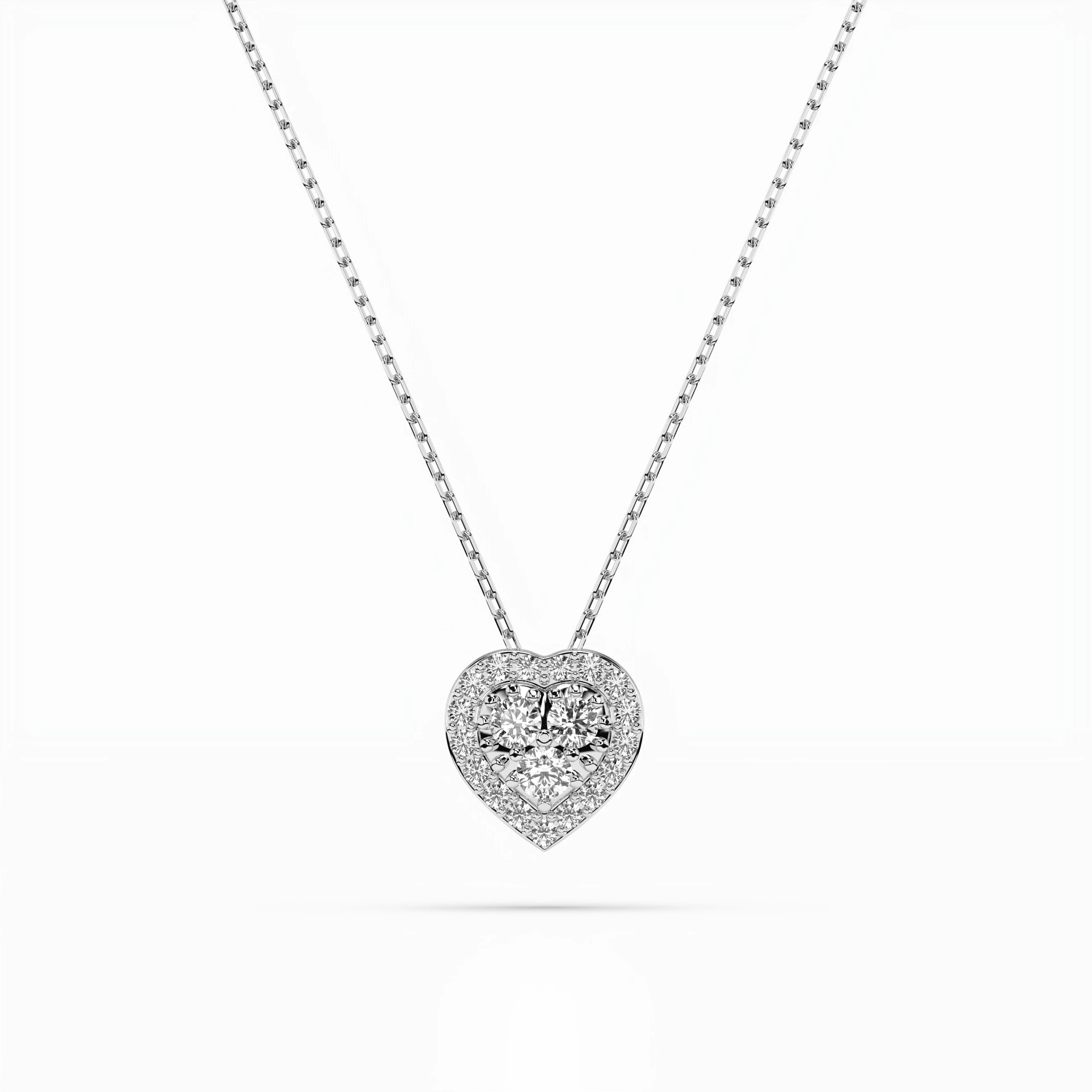 Illusion Necklace (Round), 0.08 ct — 104-10062
