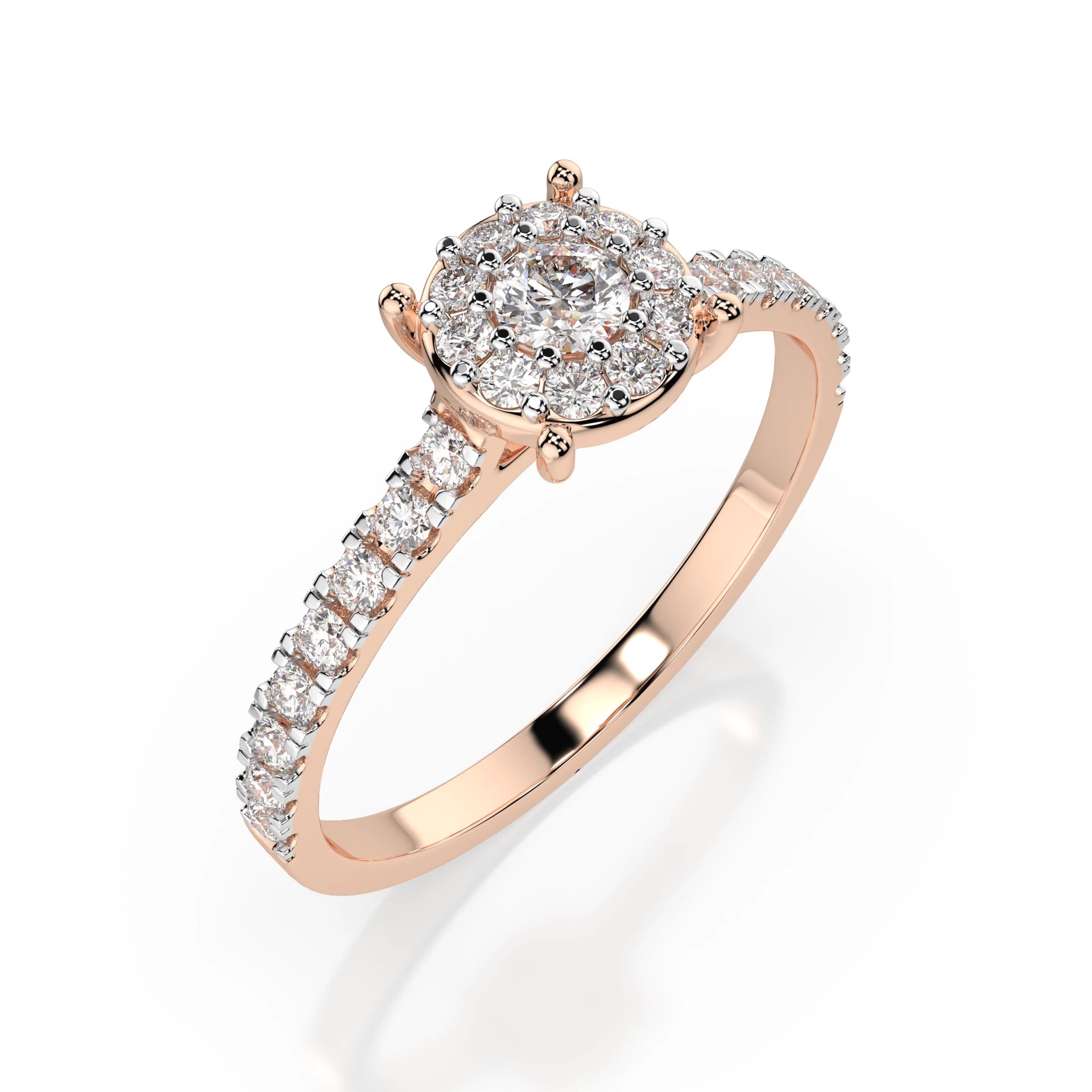 Solitaire Eternity Ring (Round), 0.15 ct — 101-10017(3.4)