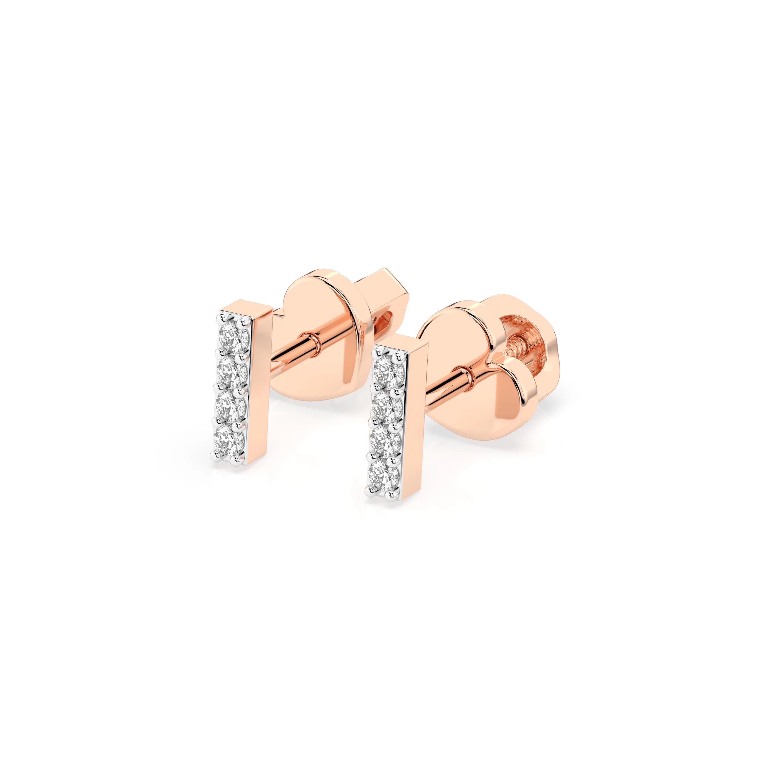 Minimalism Earring (Round), 0.08 ct — 102-10069