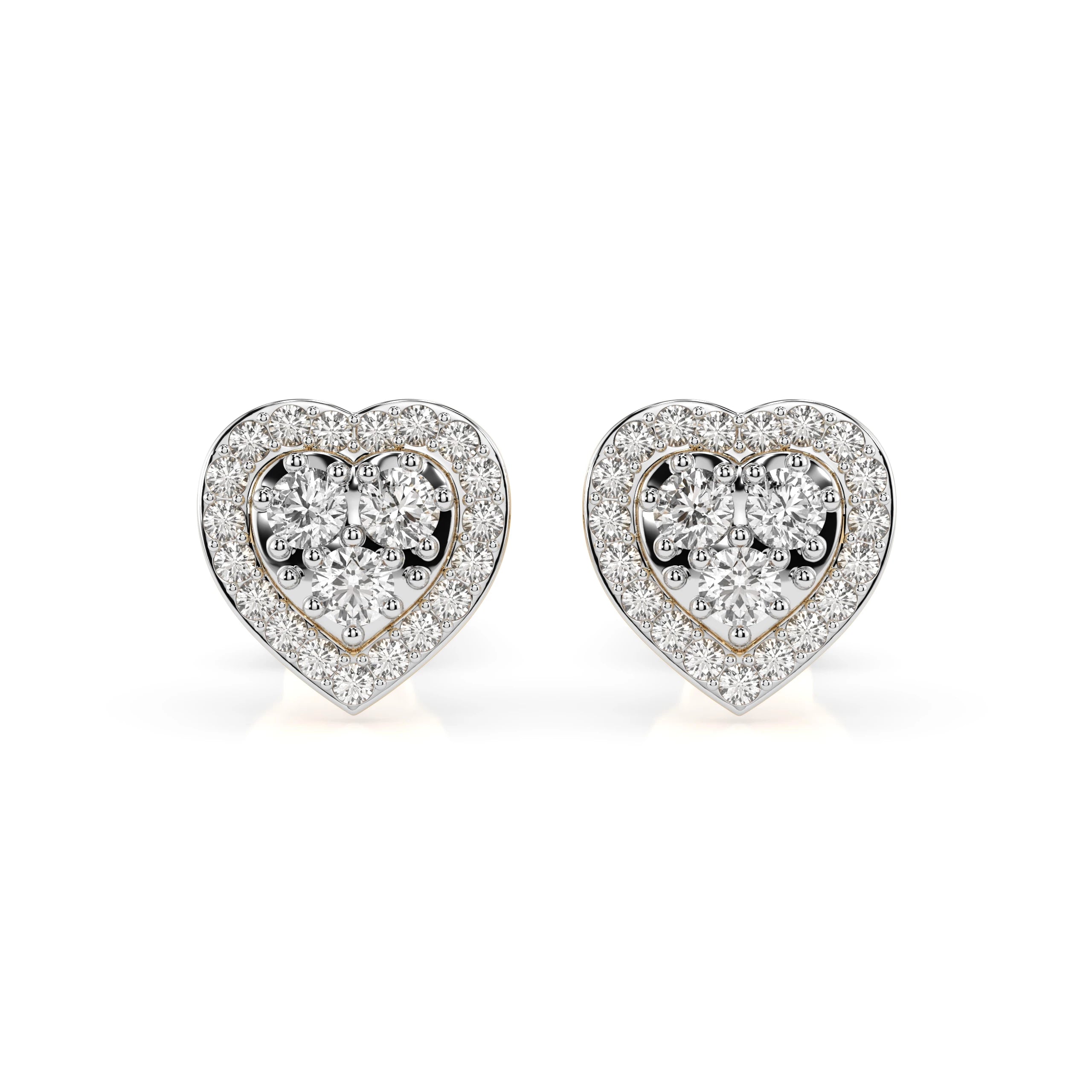 Illusion Earring (Round), 0.17 ct — 102-10096