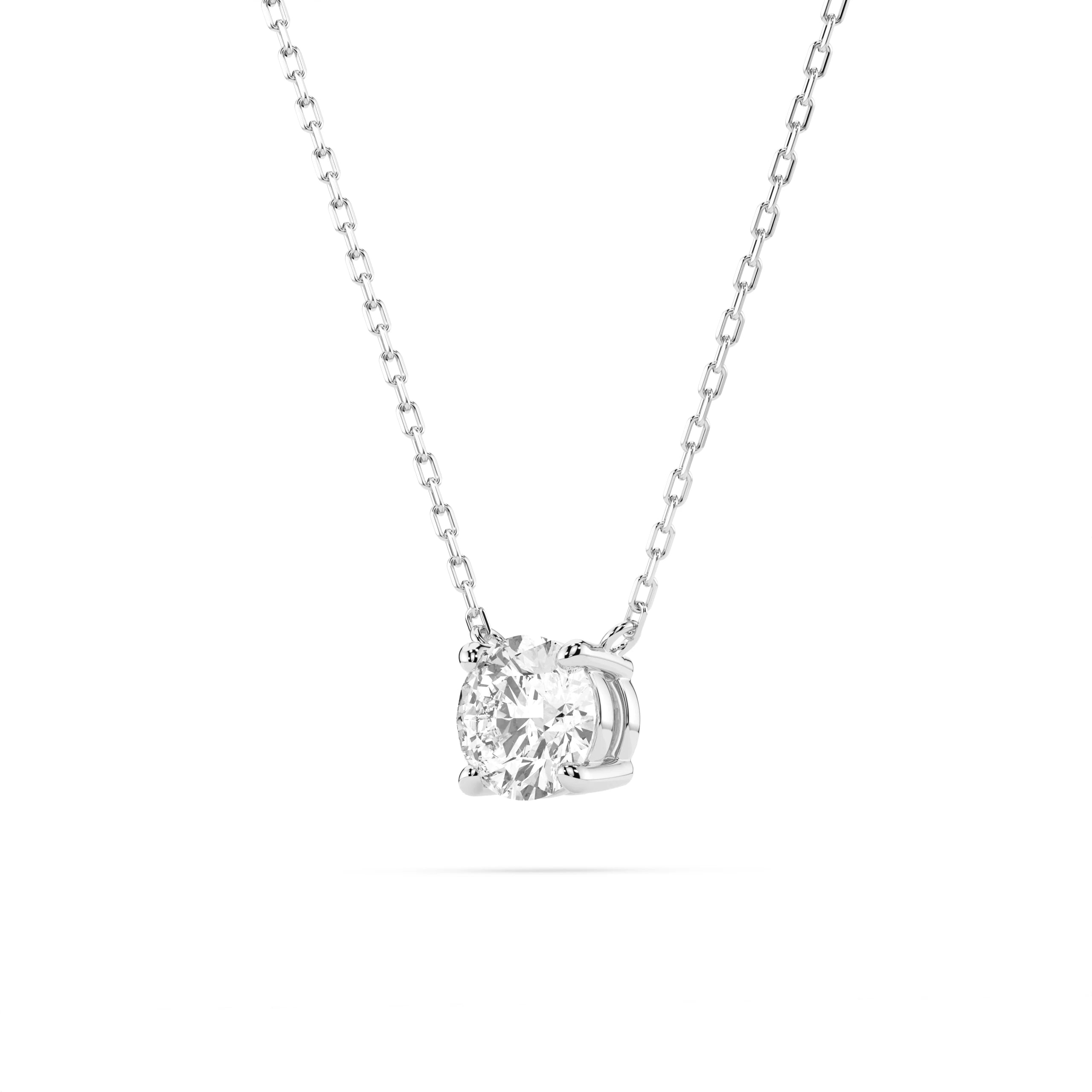 Solitaire Necklace (Round), 0.5 ct — 104-10040(5.1)