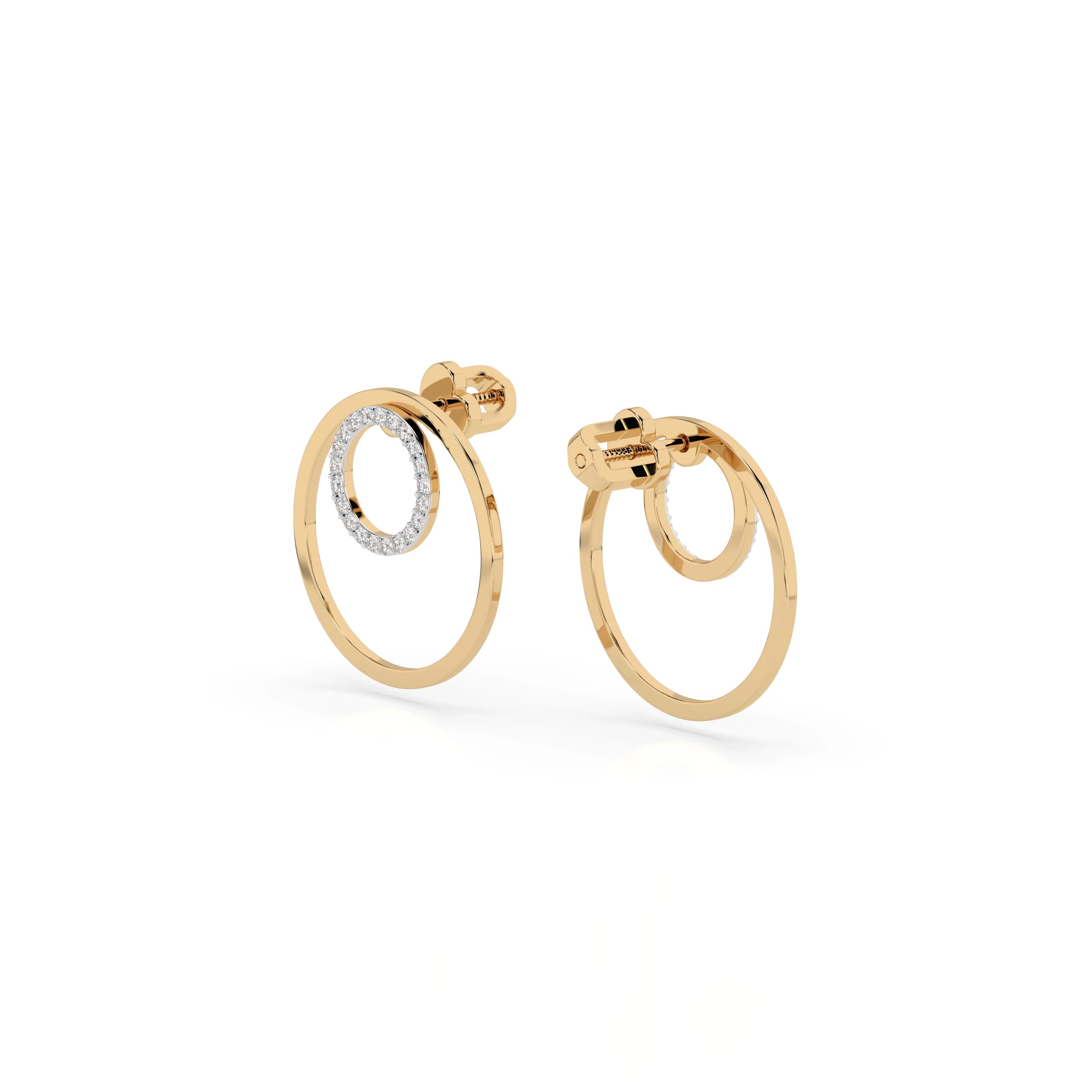 Minimalism Earring (Round), 0.25 ct — 102-10165