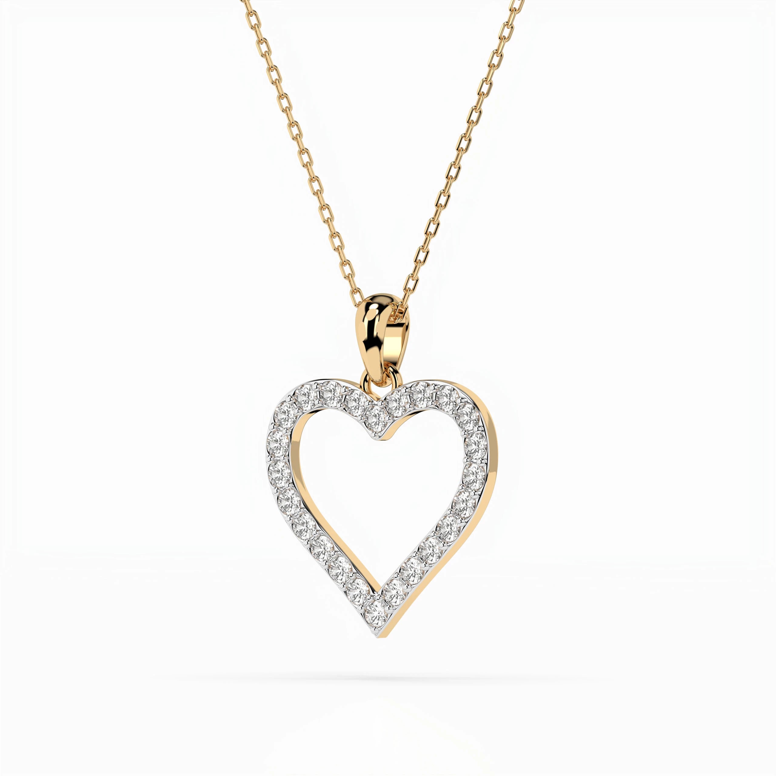 Minimalism Necklace (Round), 0.31 ct — 104-10060