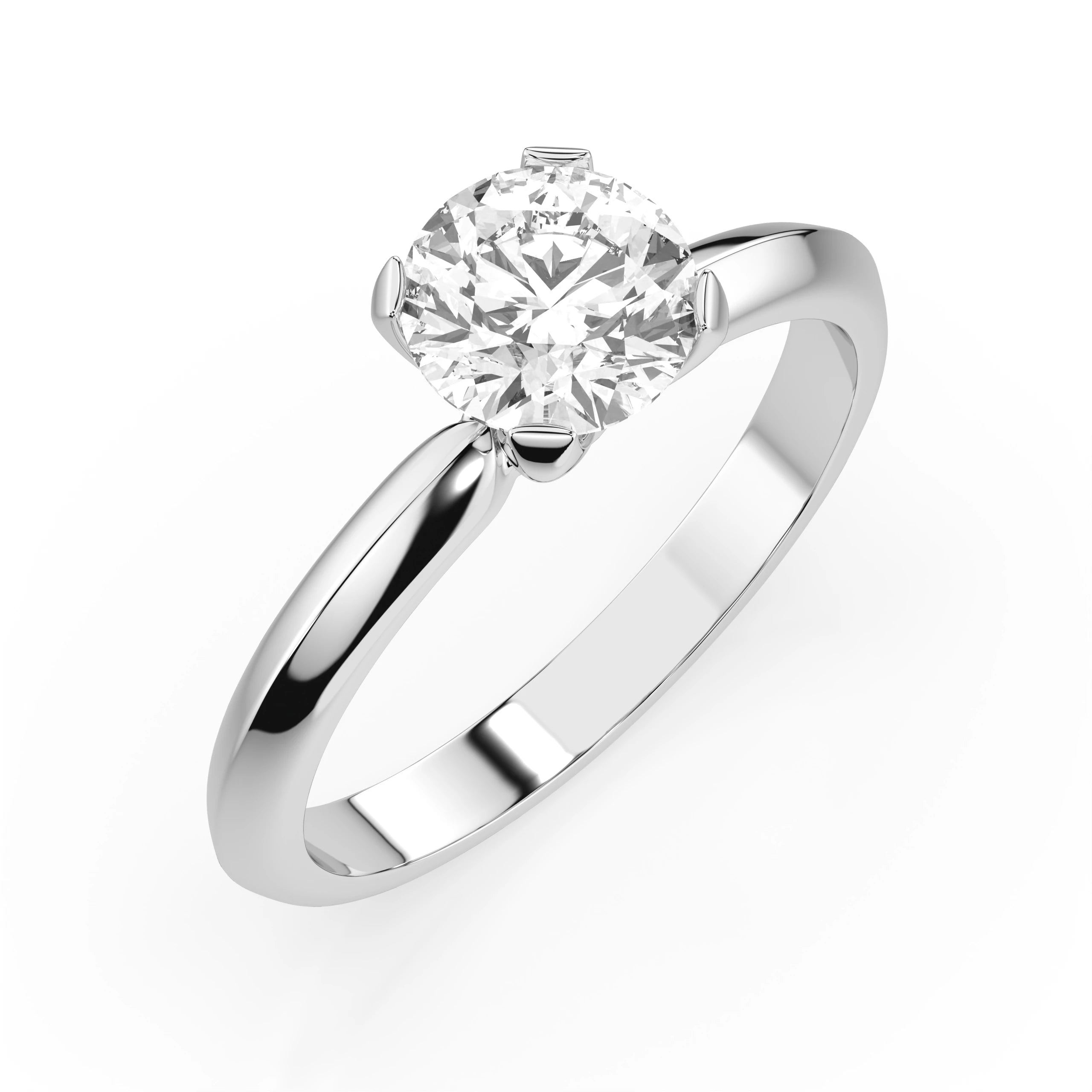 Solitaire Ring (Round), 1.0 ct — 101-10089(6.5)