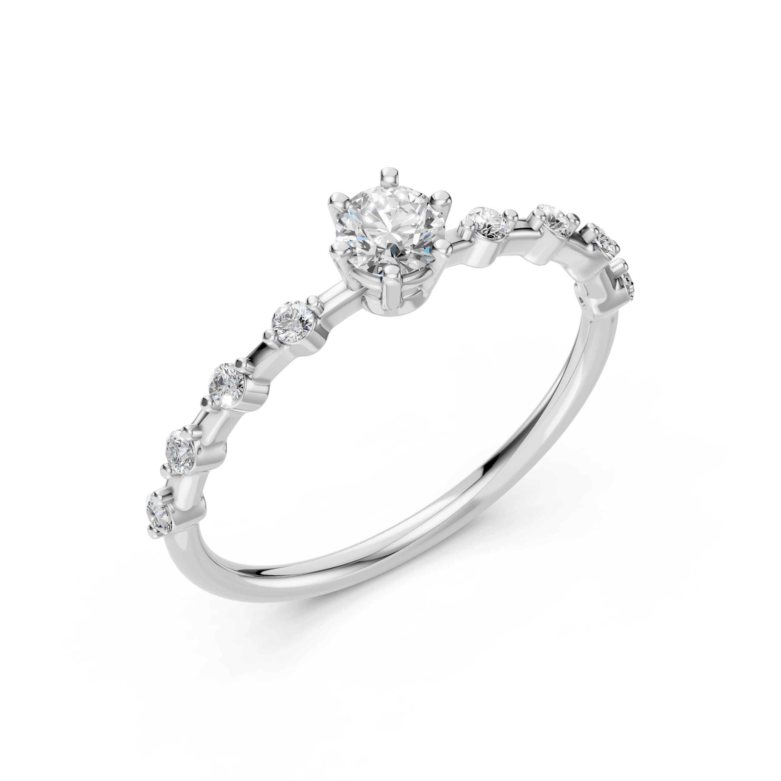 Solitaire Eternity Ring (Round), 0.3 ct — 101-10144(4.2)
