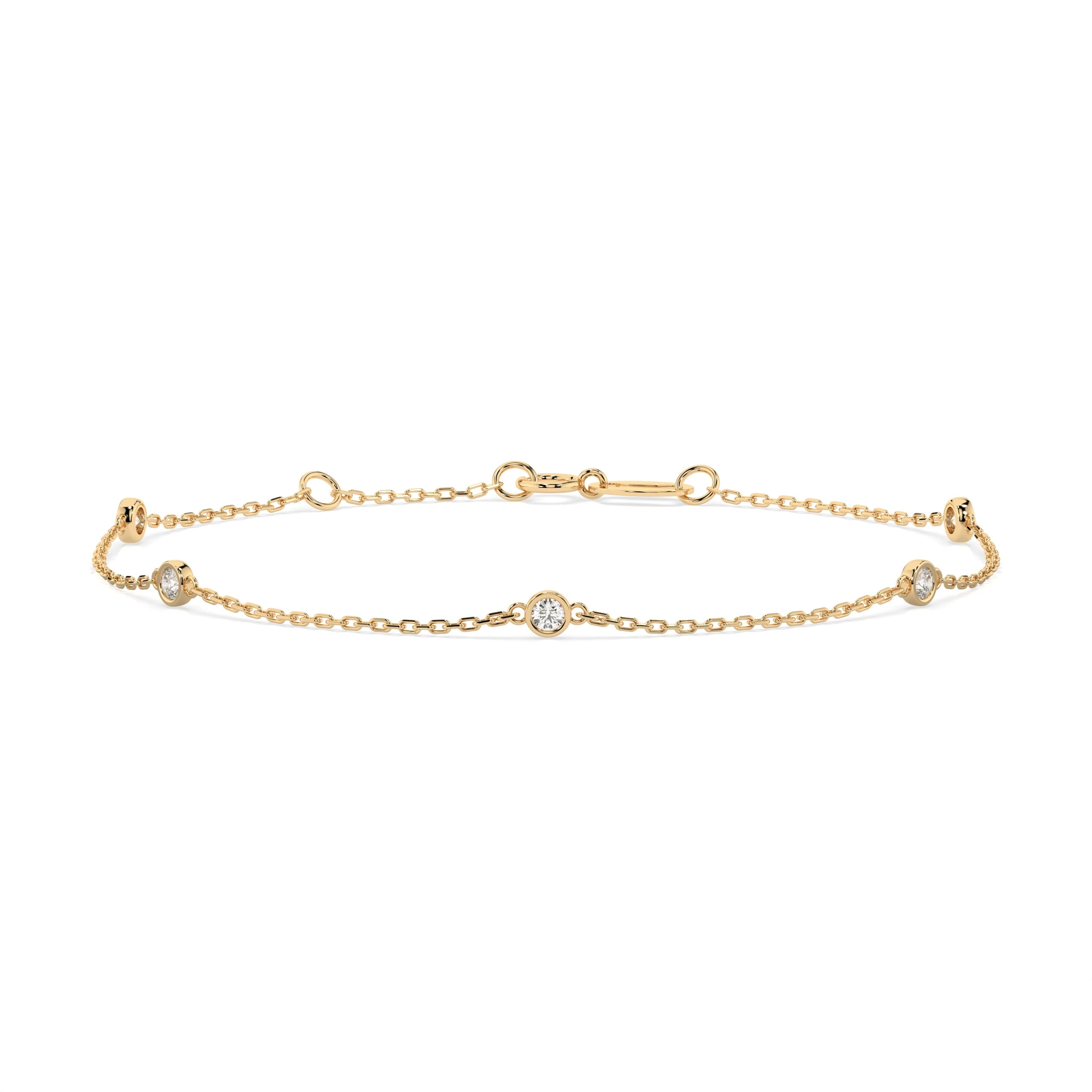 Minimalism Bracelet (Round), 0.14 ct — 105-10008/5(1.9)