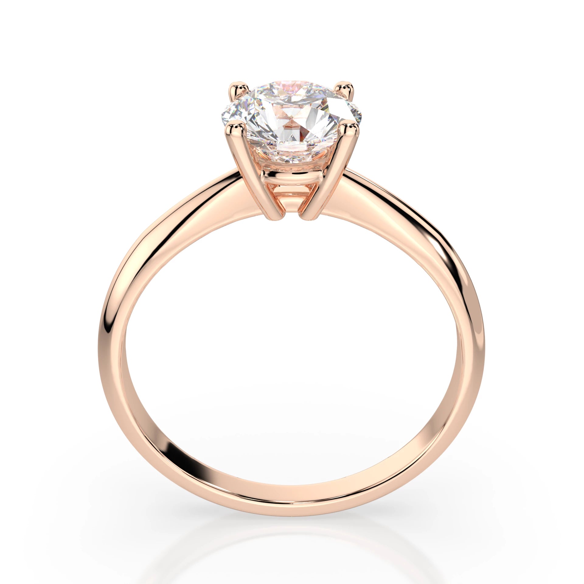 Solitaire Ring (Round), 0.7 ct — 101-10021(5.7)