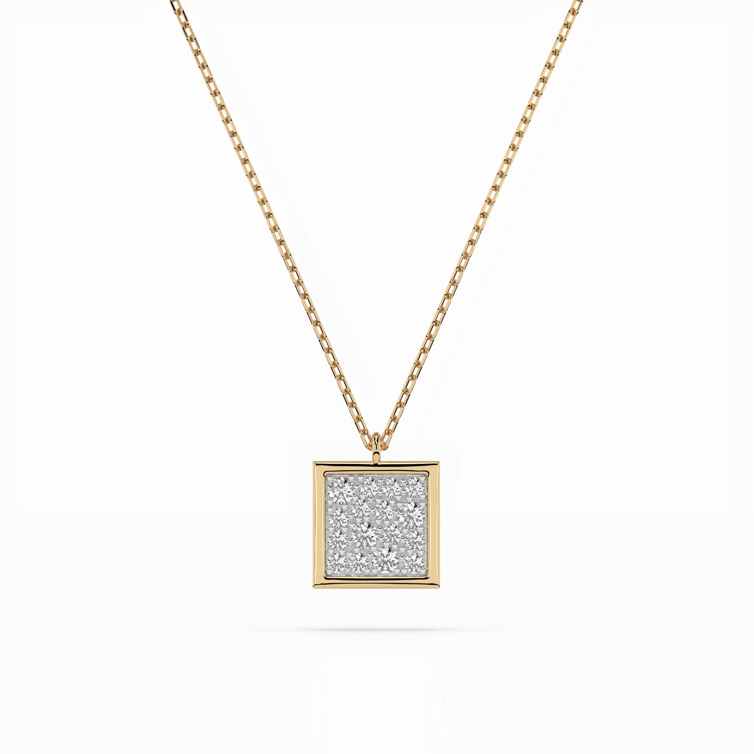 Illusion Necklace (Round), 0.07 ct — 104-10036